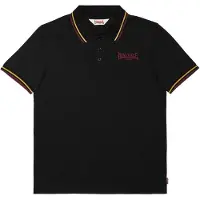 Lonsdale Herren Poloshirt normale Passform TURSDALE Black/Oxblood/Yellow 3XL