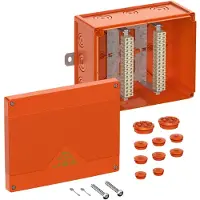 Spelsberg 86853201 Abzweigkasten, Schutzart IP66, Schlagfestigkeit IK08, Schutzklasse II, Ui 450V AC, Bemessungsisolationsspannung 450V DC, UL-EU
