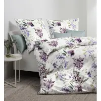 Janine Design Jersey-Bettwäsche-Garnitur 55128 CARMEN S Farbe lila beere Größe 155x220+80x80