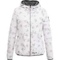 Almgwand Kapuzenjacke FRÜHMESSER mit Blumenmuster und Hirschmotiv mit Strasssteinen