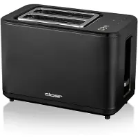 Cloer 3930, 2 Scheibe(n), Schwarz, Kunststoff, Niveau, Berührung, 900 W, 220 - 240 V