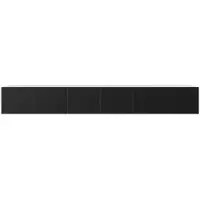 MargaretHadas24 Margaret Hadas24 TV-Schrank Leo Fernsehschrank TV-Lowboard 300 cm Hängend modernes Design Wohnzimmer Wandmontage, TV Möbel weiß, schwarz