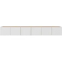 MargaretHadas24 Margaret Hadas24 TV-Schrank Cali Fernsehschrank TV-Lowboard 300 cm Hängend modernes Design Wohnzimmer Wandmontage, TV Möbel artisan, weiß
