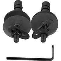 Duravit Scharnier-Set f WC-Sitz mit Absenkautomatik, Edelstahl