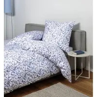 Janine Design Mako-Satin-Bettwäsche-Garnitur 98133 moments Farbe blau Größe 135x200+80x80