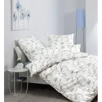 Janine Mako-Satin Bettwäsche Milano 45132-09 multicolor 155x220 cm + 80x80 cm