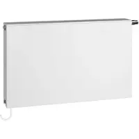 Kermi x-flair Plan-Kompaktheizkörper, Typ 22, RAL 9016 seidenglanz, 505x1605x102 mm, 10 bar, mit Abdeckung, 45/35-20: 951 Watt