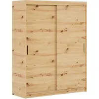 MargaretHadas24 Kleiderschrank Iga 120 cm inklusive 2 Schiebetüren Schwebetürenschrank (braun)