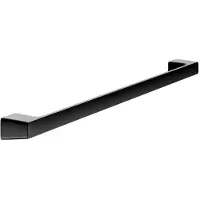 Keuco AVENO Badetuchhalter, 800 mm Breite, verdeckte Befestigung, 14601370800, Farbe: Schwarz Matt
