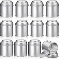 OEM 12 Stahltheebüchsen mit luftdichtem Doppeldeckel Mini-Theebehälter für Bierglas zum Tee-Kaffee-Süßstoff-Losblatt-Do-it-yourself-Kerzen 100g