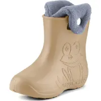 Ladeheid Eva Kinder Gummistiefel Regenschuhe gefüttert (Kamel, 34/35) LA-CA-04