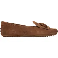 Ralph Lauren für Damen. 802P22310005 Tayte Mokassins aus braunem Wildleder (40), Wohnung, Keine, Lässig, Klassisch
