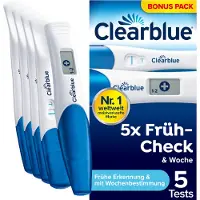 Clearblue Schwangerschaftstest Multicheck 4+1 Urin 5 St Kombipackung