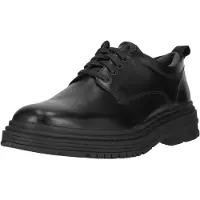 Clarks Schnürschuhe Badbury Lace mit markanter Sohle 1216 Black Leather 44,5