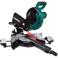 Vonroc MS502AC Trennsäge - 2200W - 4500 U/min - Verstellbare Tischverlängerungen - Grün - 82x48x41 cm