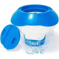 BundiGlassware KGC Dosierschwimmer Pool Chlor Schwimmer Dosierer - 7 Inch Pool Tabletten Dosierschwimmers für 200g Chlor & Brom Tabletten Chlortabletten Chlordosierer für Pools, Whirlpools, Spa, Springbrunnen