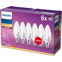 Philips 5,5W - E14 - 2700K - 470 lumen 6er Set