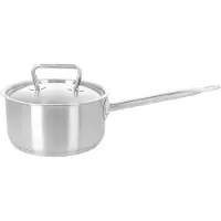Demeyere Stielkasserolle Classic Pro 3 mit Deckel Silber 18 cm