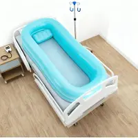 StarTech.com Aufblasbares PVC Duschbett - Pflegebett Badewanne - Doppellagig - Mit elektrischer Luftpumpe - Für Behinderte und Bettlägerige