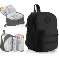 Markenlos Federmäppchen, Mini-Rucksack für Schrein, Organizer-Tasche für Schüler und Uni-Bedarf.