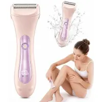 Dopwii USB wiederaufladbarer Damenrasierer 2-in-1 Bikini- und Körpertrimmer wasserfest IPX7 sanfte Rasur für Beine Arme Achseln Gesicht Reise