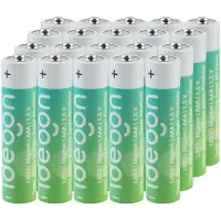 Ideoon 20er-Pack Super Alkaline Batterien AAA / LR03 (Micro), 1,5 Volt: Langlebige Power für Ihre Geräte – Zuverlässige 1.5V Micro-Zellen für den Alltag