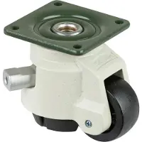 BS Rollen Heberolle, PA Rad, DM 50 mm, Gleitlager, Platte, mit Ratschenverstellung
