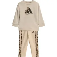 Adidas Set - Sweatshirt/Leggings - Crystal Leinen/Mu - - 4 Jahre (104) - Sweatsets