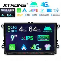 Xtrons ID90MTVL 9 Zoll Octa Core 4 + 64 GB Android Navigation Autoradio Individuelle Passform für Volkswagen / Skoda / Seat