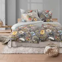 Irisette Flausch Baumwolle Bettwäsche Zobel 8707 multi 135x200 cm + 80x80 cm