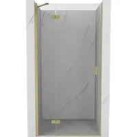 Mexen Mist-H Duschtür links angeschlagen 110 cm, transparent, gold gebürstet - 8A5-110-000-55-00-L