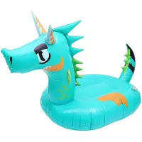 MaxPower Aufblasbare Schwimmmatte für den Pool "Drache", für Erwachsene, 175 x 110 cm, grün, Schwimmmatte, 1 Stk.