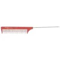 Hercules Sägemann C22 rot Toupier-Nadelstielkamm 8 3/4"