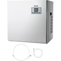 Vevor kommerzielle Eismaschine – Kopf, 250 kg/Tag Edelstahl-Eismaschine mit intelligentem Bedienfeld, Selbstreinigung, einstellbarer Dicke, ideal für Restaurant, Bar, Café, Hotel – Nur Kopf