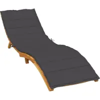 vidaXL Möbel Sonnenliegen-Auflage Melange Anthrazit 200x50x4 cm Stoff - Sitzkissen 4002497