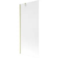 Mexen Next Badewannenabtrennung 1-flügelig 80 x 150 cm, matt, gebürstetes Gold - 895-080-000-00-30-55