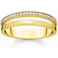 Thomas Sabo - TR2316-414-14-50 - Ring - Damen - 925er Silber gelbvergoldet - Weite 50