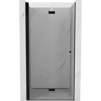 Mexen Mist-F Duschfaltür links 95 cm, transparent, schwarz - 8A6-095-000-70-00-L