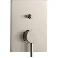 Herzbach DESIGN iX Wannenbatterie Farbset Blende eckig Edelstahl