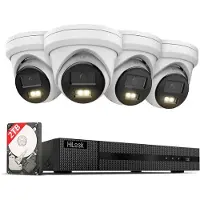 HiLook HIL IK28P-460T - Netzwerk-Videorekorder, inkl. 4 Turret Kameras, 6 MP, 2 TB HDD