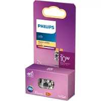 Philips Brenner, 10 W Brenner G4 x2, 1 W, 10 W, G4, 100 lm, 15000 h, Warmweiß