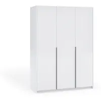 Masseno Drehtürenschrank AMARA 148/204/58cm 3-türig Weiß