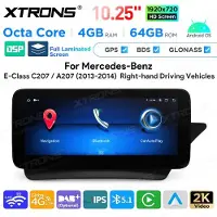 Xtrons Android Autoradio für Mercedes-Benz E-Klasse C207 / A207 Rechtslenker 4/64 GB
