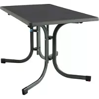 MFG Gartentisch Boulevard, Schiefer, klappbar, 110 x 70 cm, grau