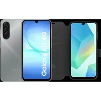 Samsung Galaxy A17 128GB Grau 4G + BlueBuilt Book Case Schwarz