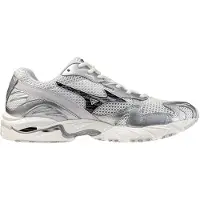 Mizuno - Lifestyle-Schuhe &ndash; Unisex &ndash; Wave Rider 10 - Wave Rider 10 GF White/Black Sand/Lilac Hint für Damen aus Leder - Größe 4,5 UK -
