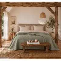 Town & Country Tagesdecke Camden Baumwolle Green-180 x 260 cm