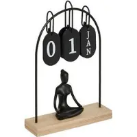 Zentrada Metall-Yogi-Kalender h28.5, 2- fach sortiert, flie