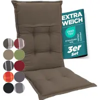 GARDISUN Hochlehner Auflagenkissen Polyacryl 8cm - Gartenstuhlauflage - Polsterkissen - EU