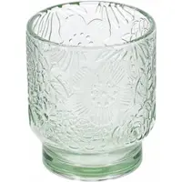Salt & pepper Wasserglas Flora Transparent / Green 300 ml (4er Set)
